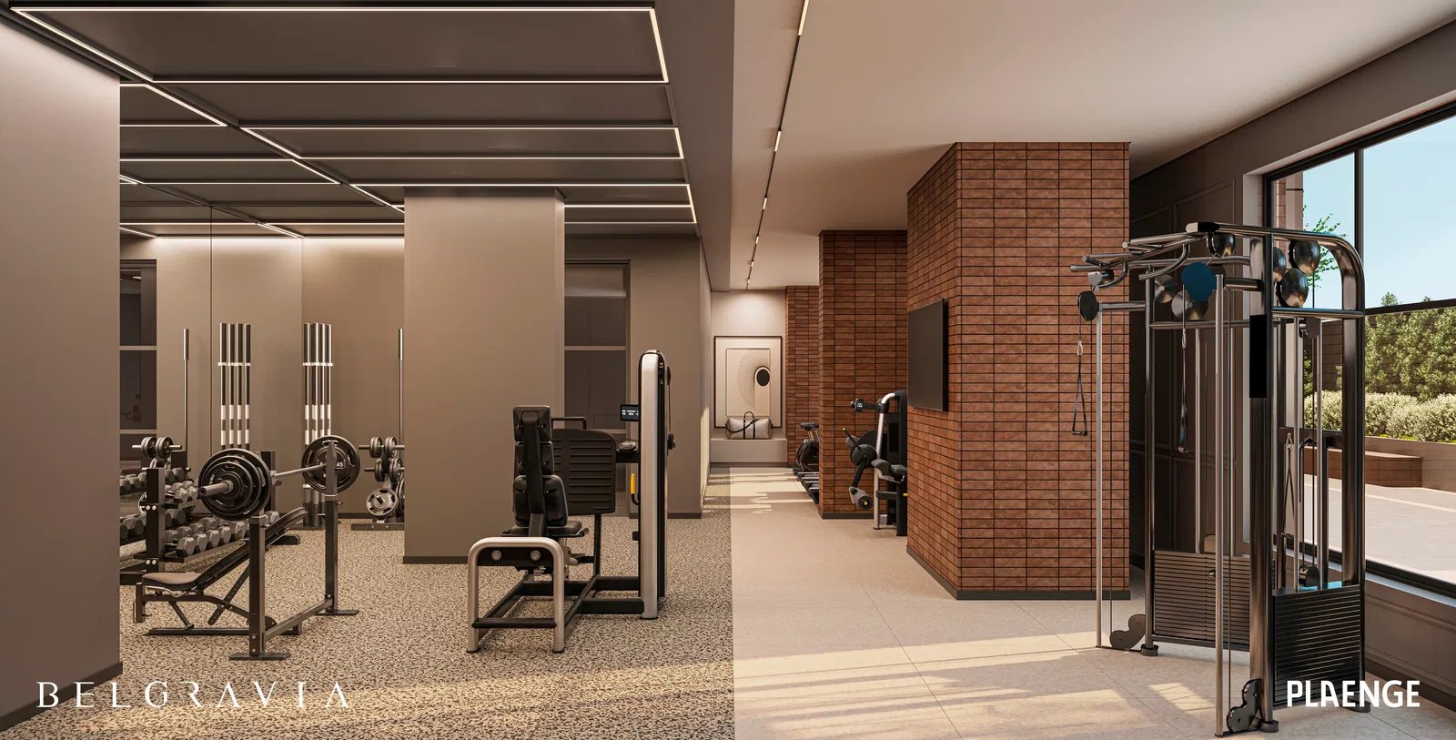 Fitness center do Belgravia Plaenge