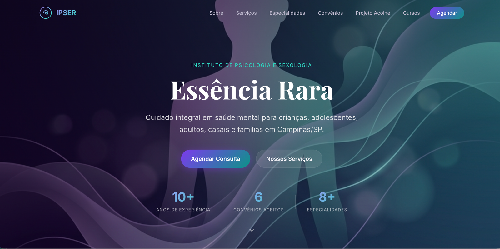 Site Institucional Clínica de Psicologia IPSER