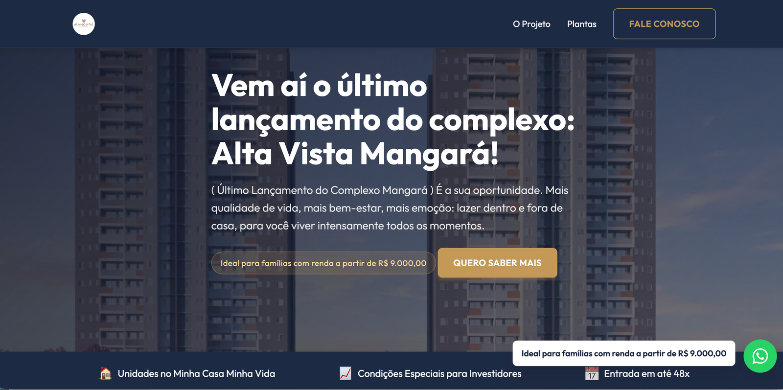 Landing Page Lançamento Imobiliário 2